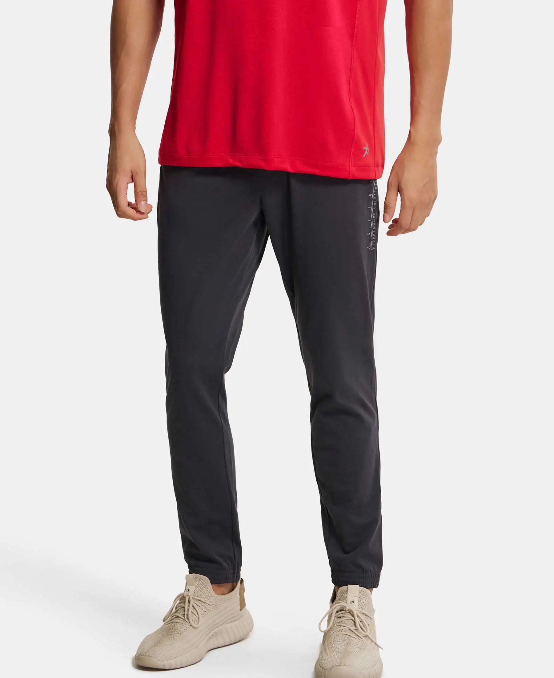 Super Combed Cotton Rich Jogger with StayFresh Treatment - Graphite - Image 5