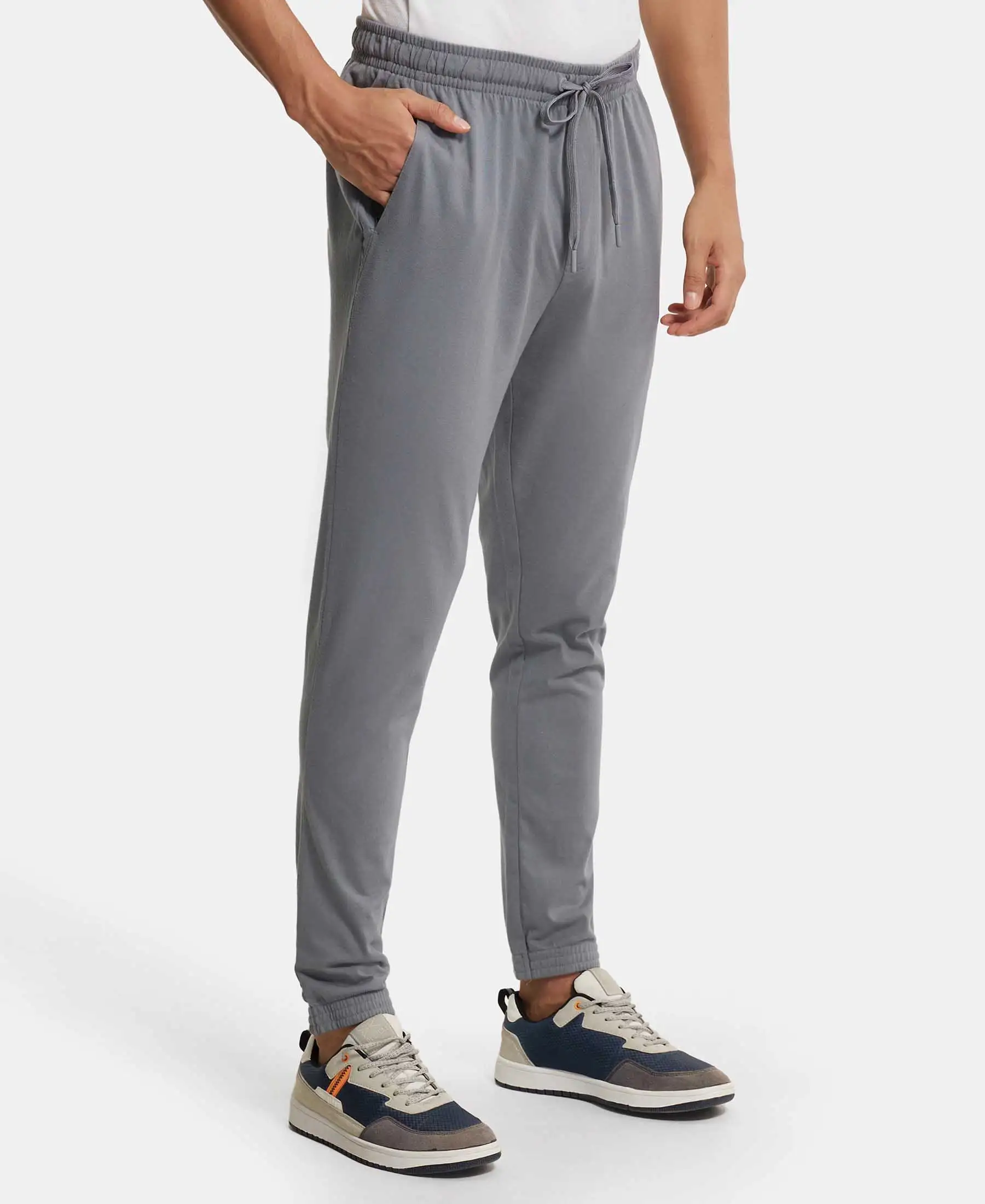 Super Combed Cotton Rich Jogger with StayFresh Treatment - Performance Grey - Image 2