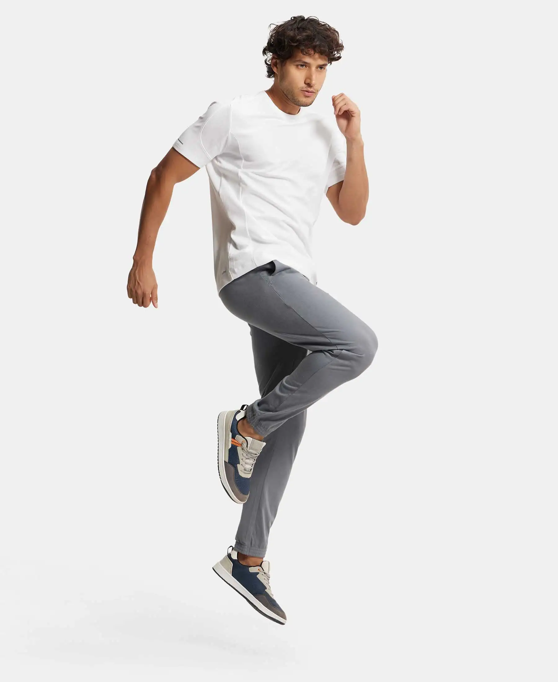 Super Combed Cotton Rich Jogger with StayFresh Treatment - Performance Grey - Image 6