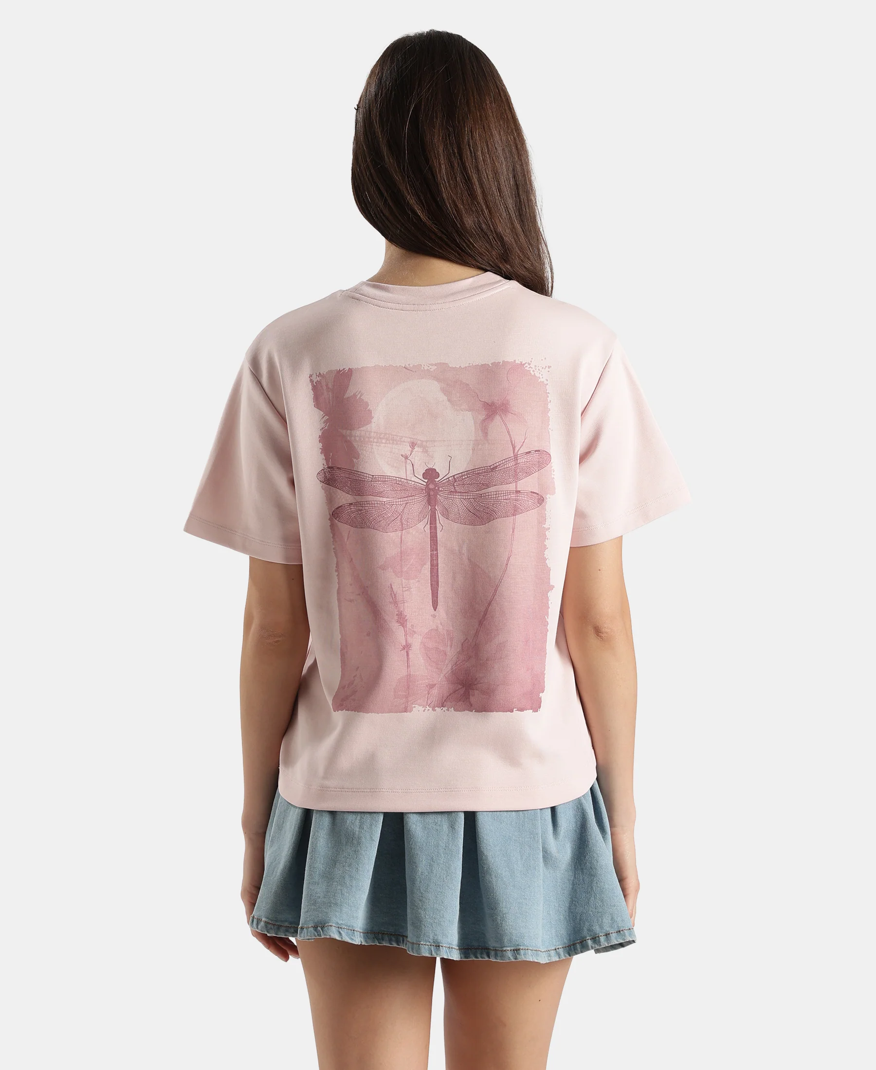 Super Combed Cotton Rich Oversized Graphic Print T-Shirt with Drop Shoulder Styling - Potpourri - Image 3