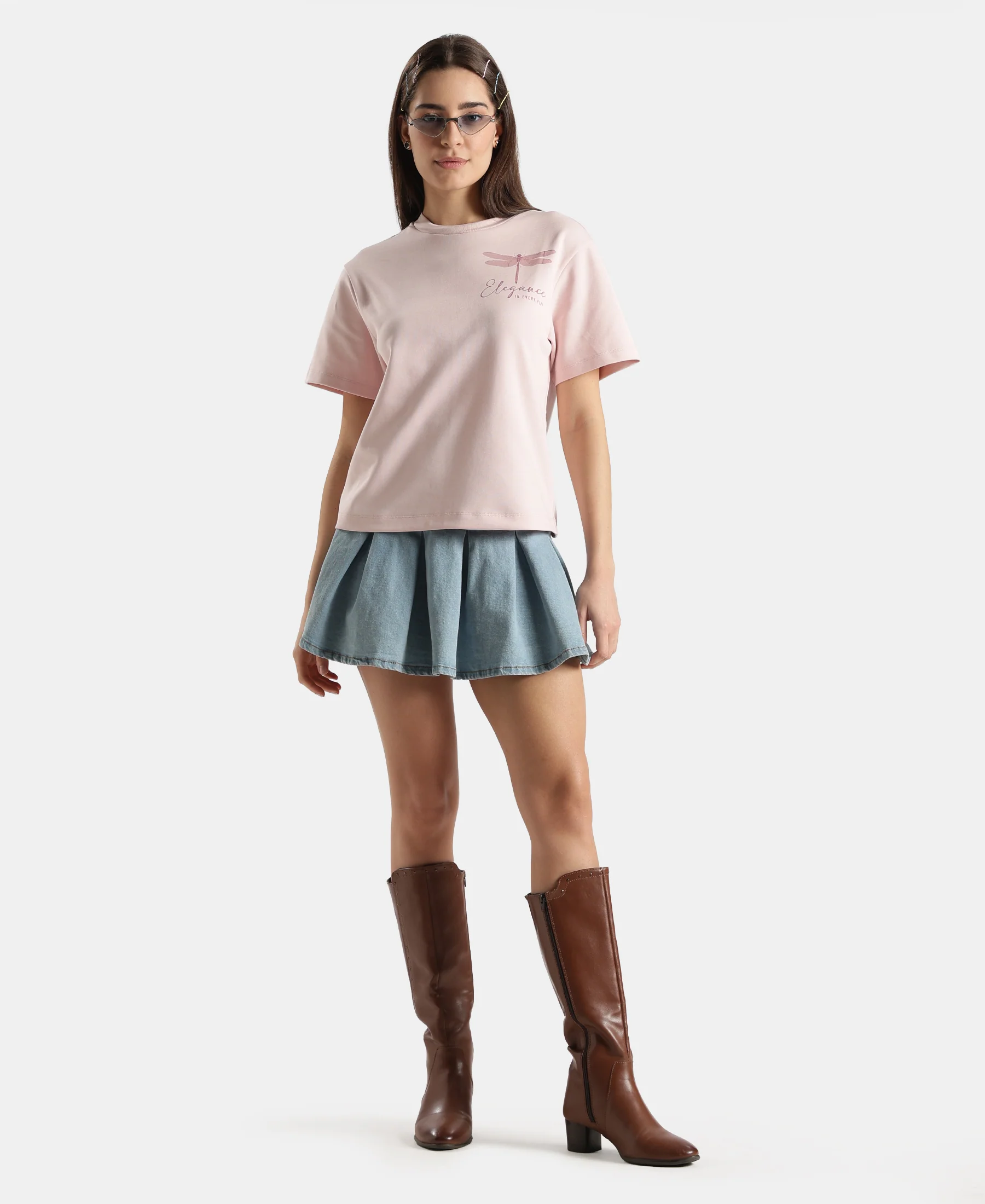 Super Combed Cotton Rich Oversized Graphic Print T-Shirt with Drop Shoulder Styling - Potpourri - Image 4