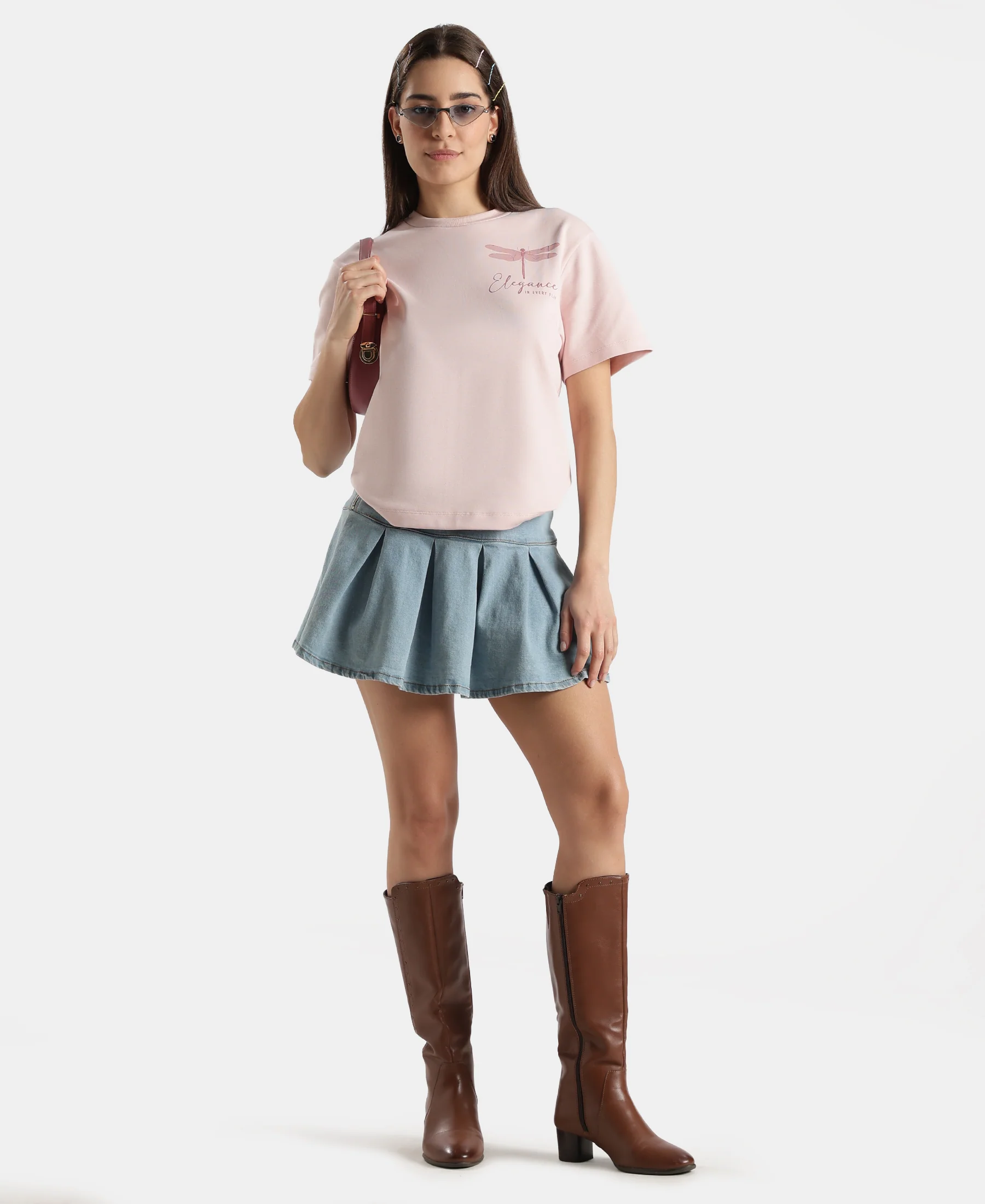 Super Combed Cotton Rich Oversized Graphic Print T-Shirt with Drop Shoulder Styling - Potpourri - Image 6