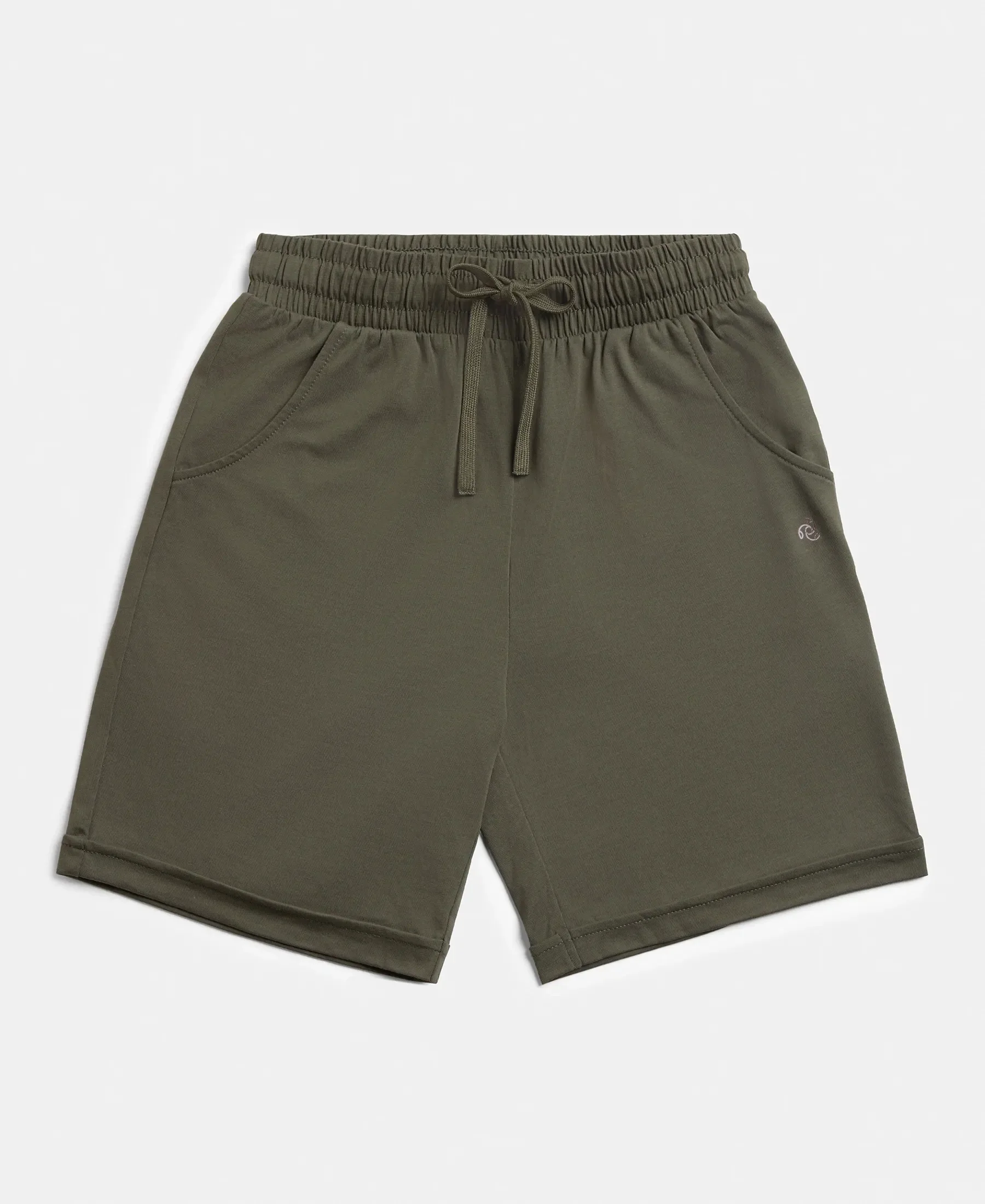 Super Combed Cotton Rich Regular Fit Shorts with Side Pockets - Beetle - Image 7