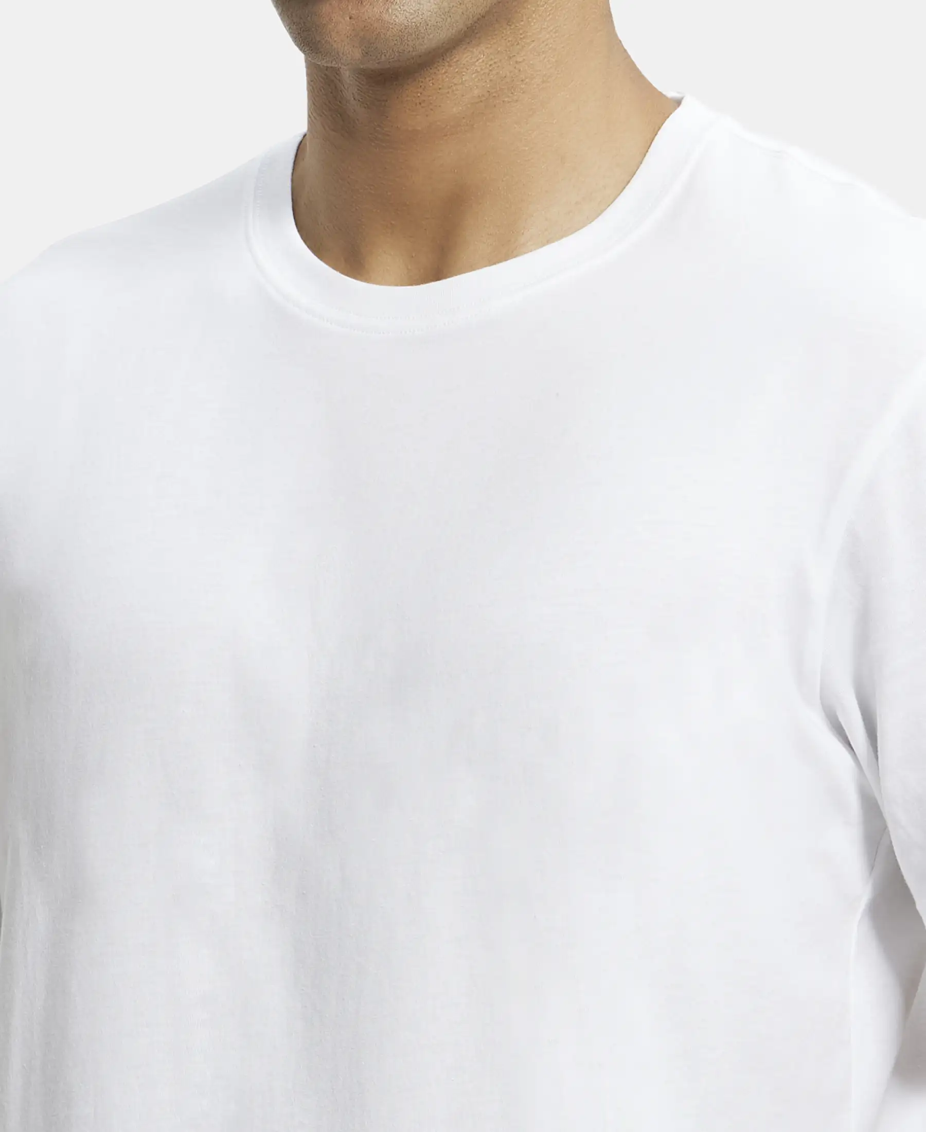 Super Combed Cotton Rich Round Neck Half Sleeve T-Shirt - Black & White (Pack of 2) - Image 15