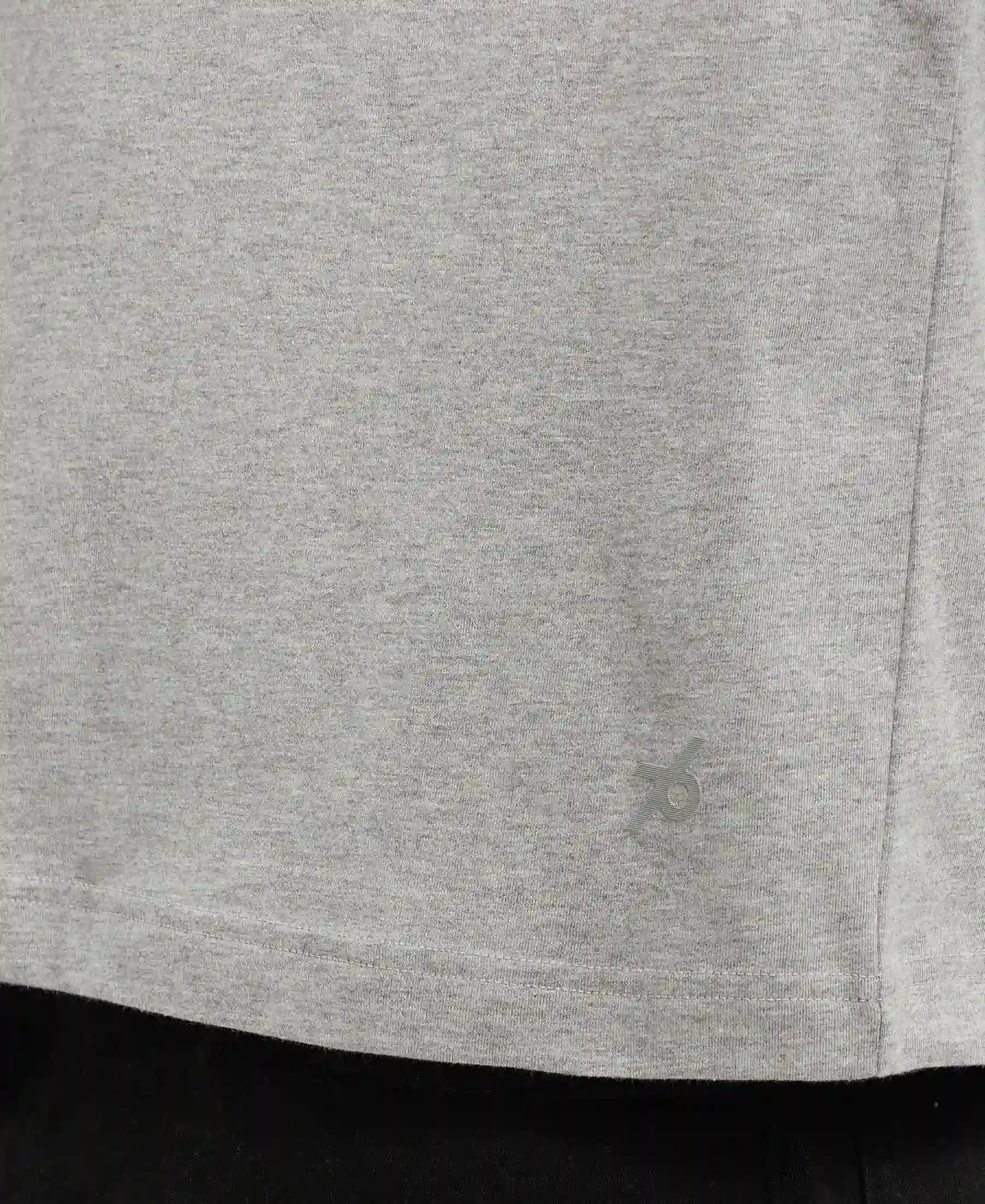 Super Combed Cotton Rich Round Neck Half Sleeve T-Shirt - Grey Melange - Image 7