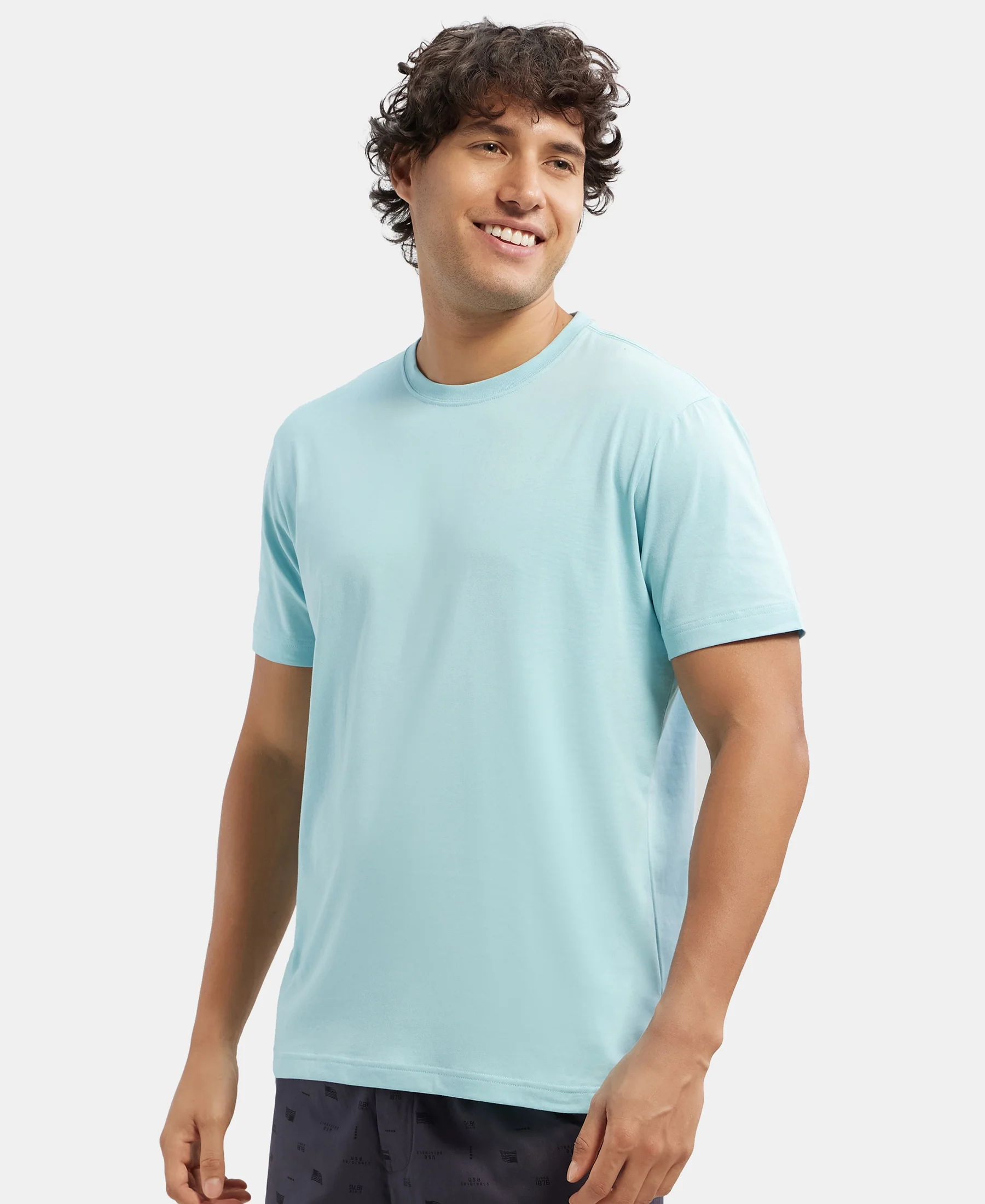 Super Combed Cotton Rich Round Neck Half Sleeve T-Shirt - Sea Angel - Image 5