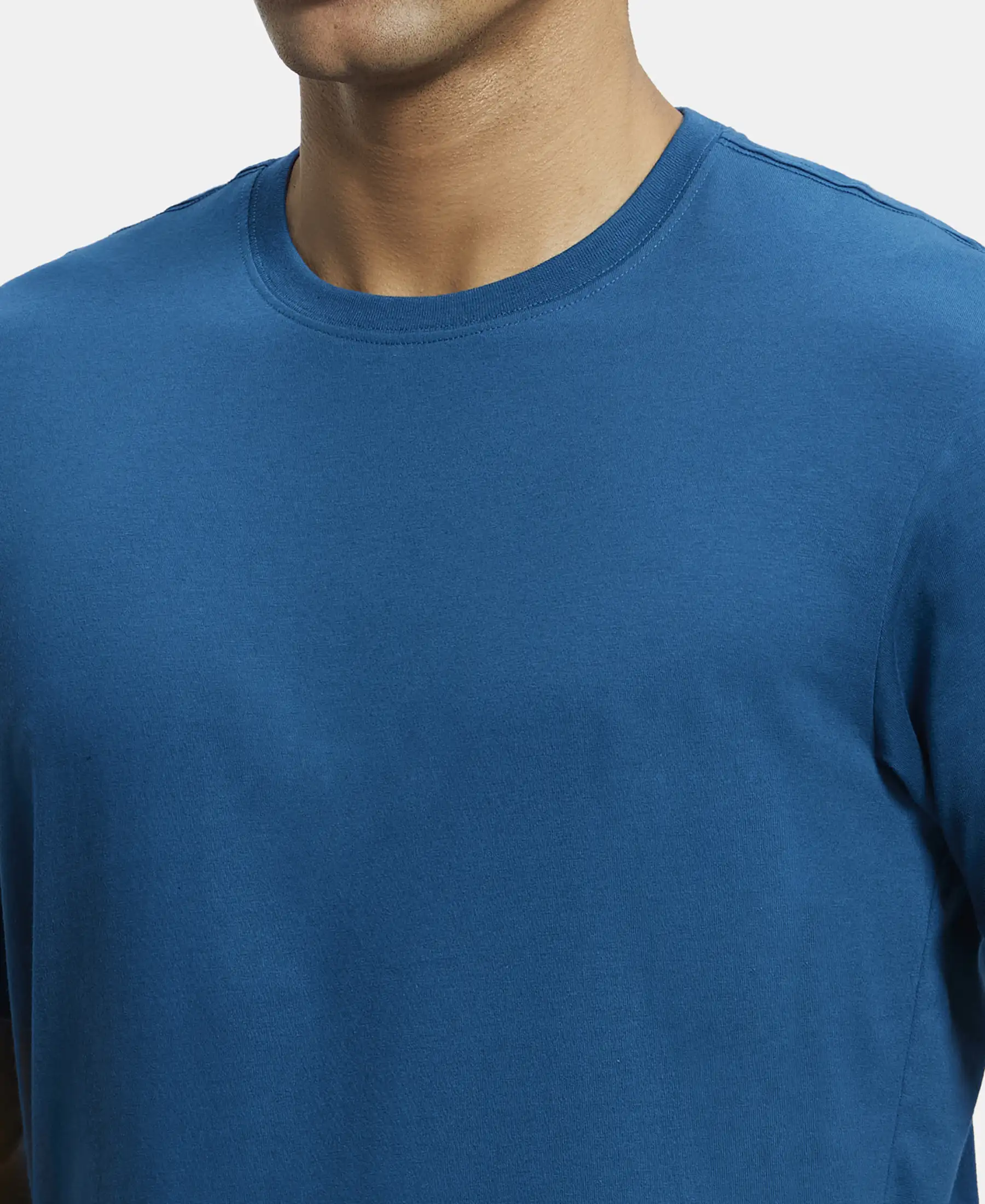 Super Combed Cotton Rich Round Neck Half Sleeve T-Shirt - Wine Tasting & Seaport Teal (Pack of 2) - Image 11