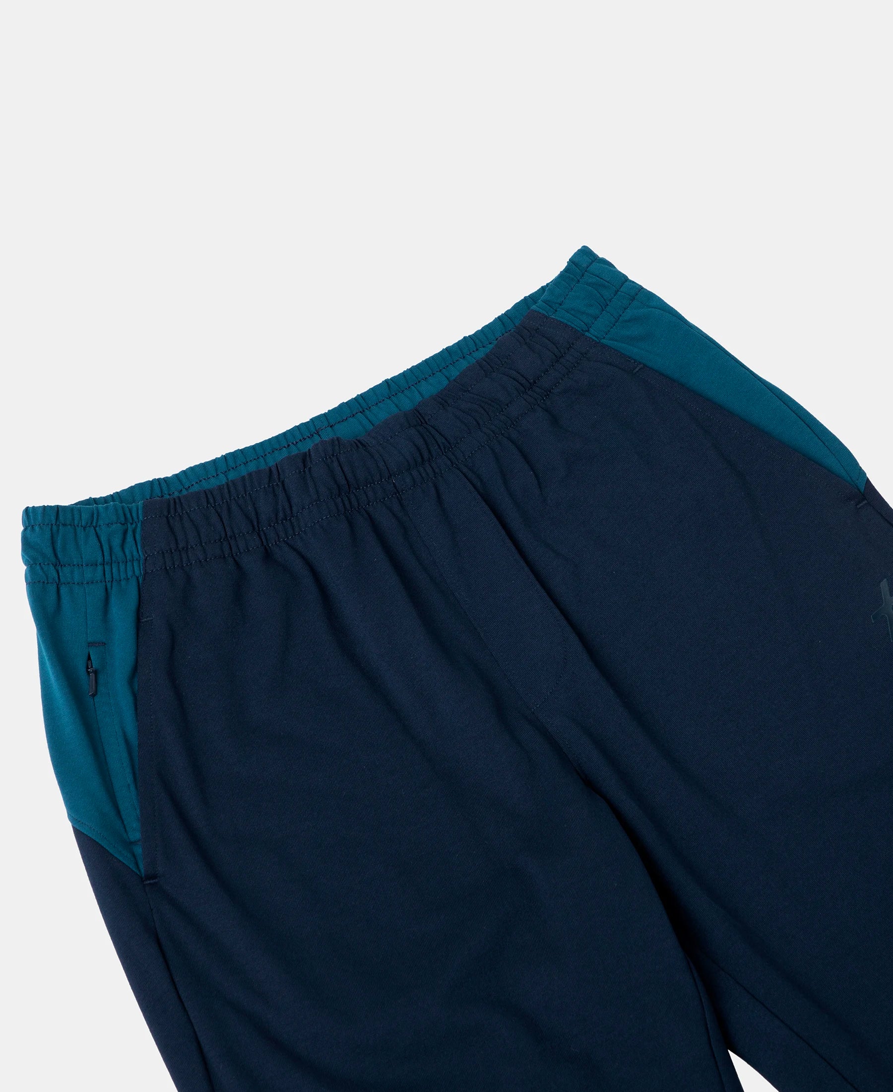 Super Combed Cotton Rich Slim Fit Trackpant with Zipper Media Pocket - Navy - Image 9
