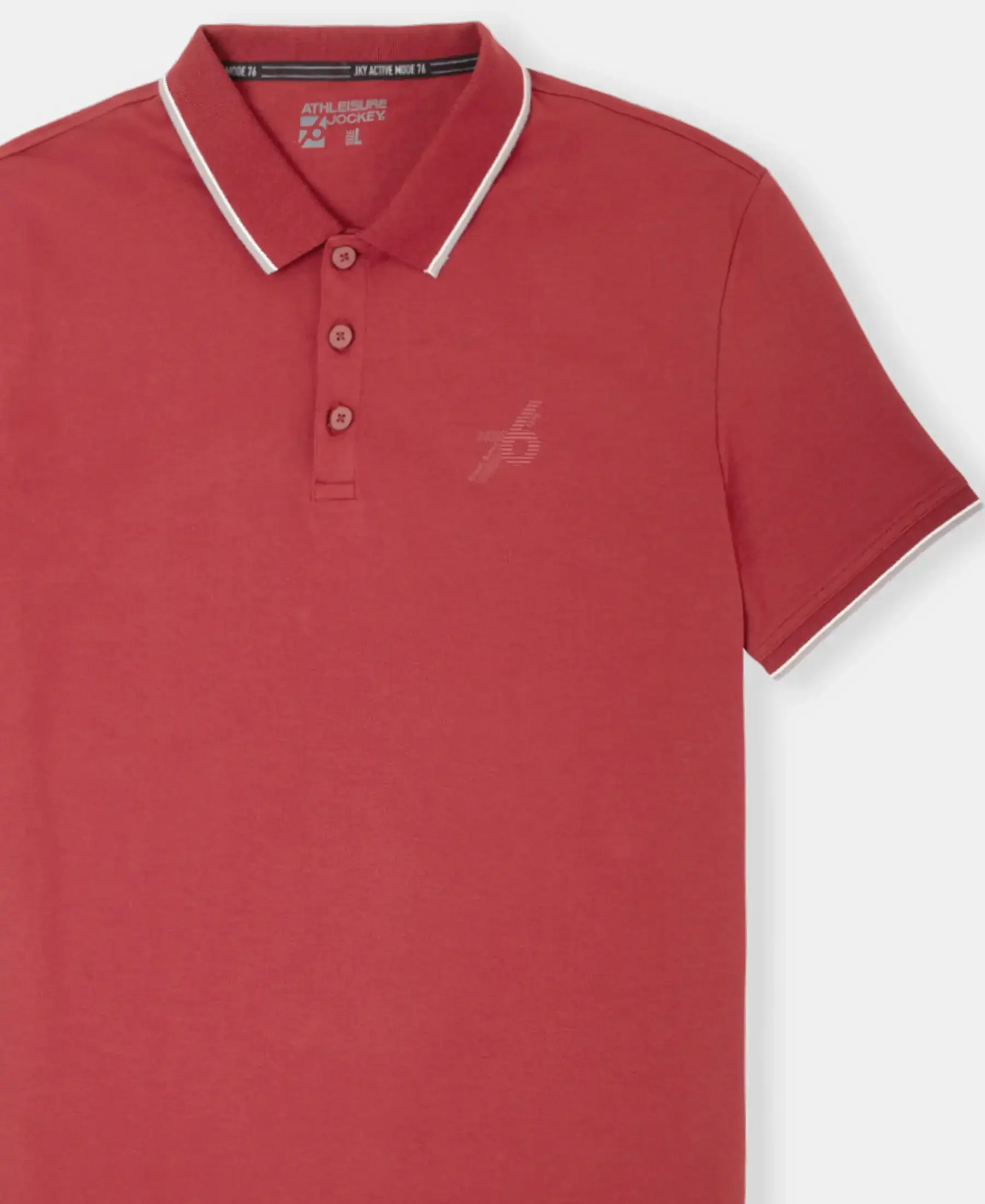 Super Combed Cotton Rich Solid Half Sleeve Polo T-Shirt - Sundried Tomato - Image 8