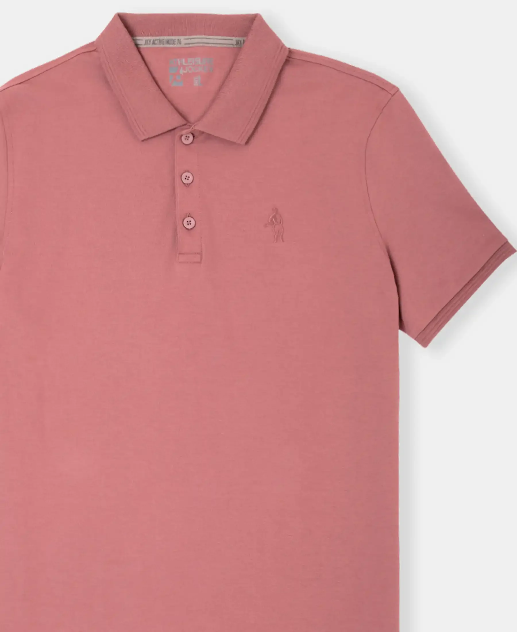 Super Combed Cotton Rich Solid Half Sleeve Polo T-Shirt - Wild Ginger - Image 8