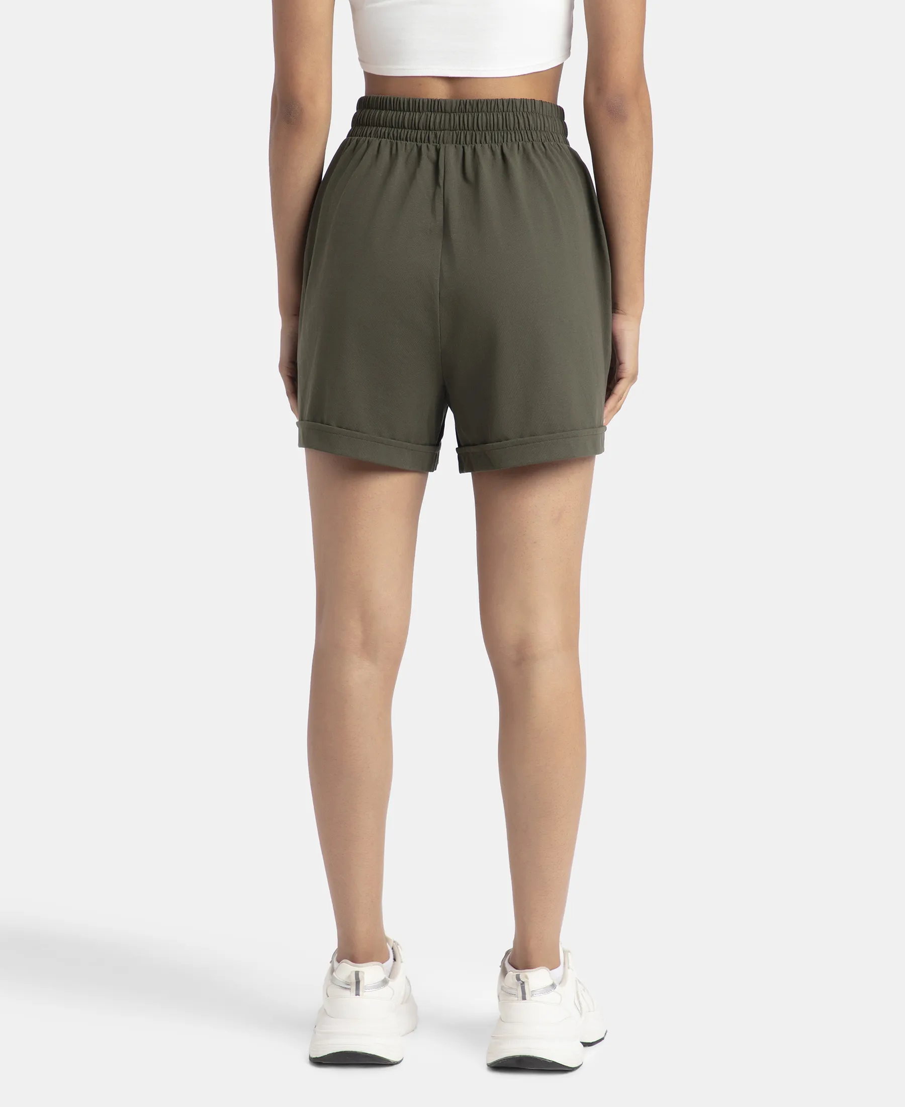 Super Combed Cotton Rich Straight Fit Shorts with Side Pockets - Deep Depths - Image 3