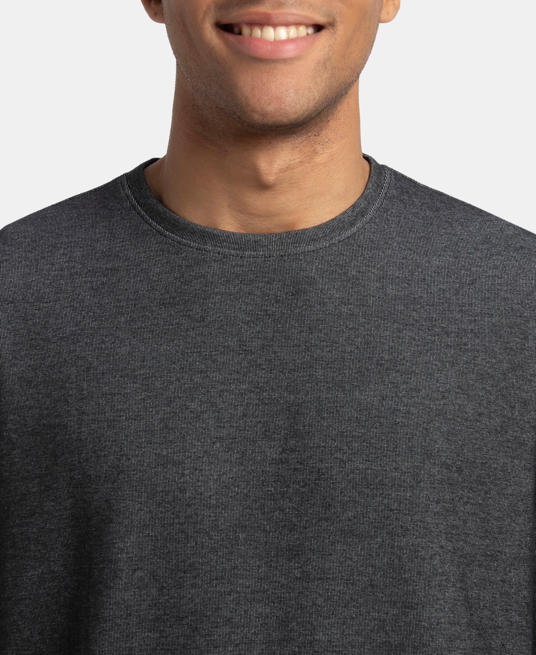Super Combed Cotton Rich Sweatshirt with Ribbed Cuffs - Black - Image 6