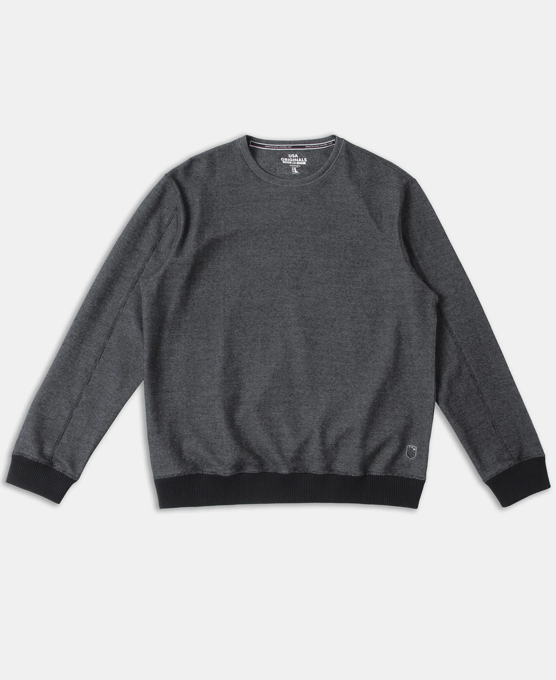 Super Combed Cotton Rich Sweatshirt with Ribbed Cuffs - Black - Image 8