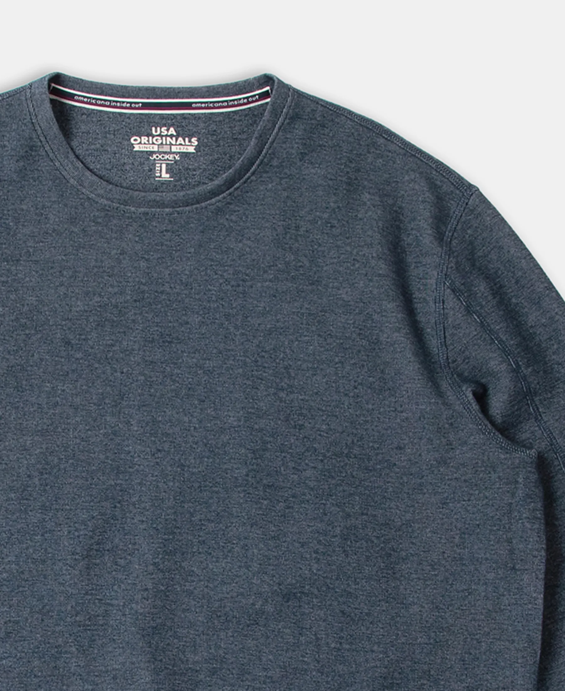 Super Combed Cotton Rich Sweatshirt with Ribbed Cuffs - Navy - Image 9