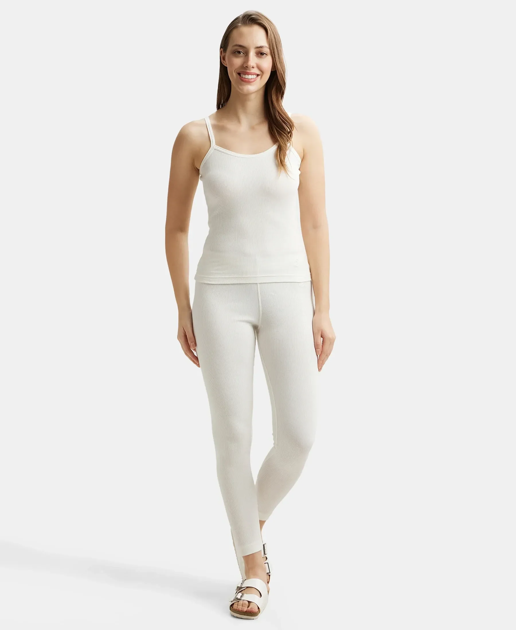 Extra Warmth Super Combed Cotton Rich Thermal Camisole with StayWarm Technology - Off White - Image 4