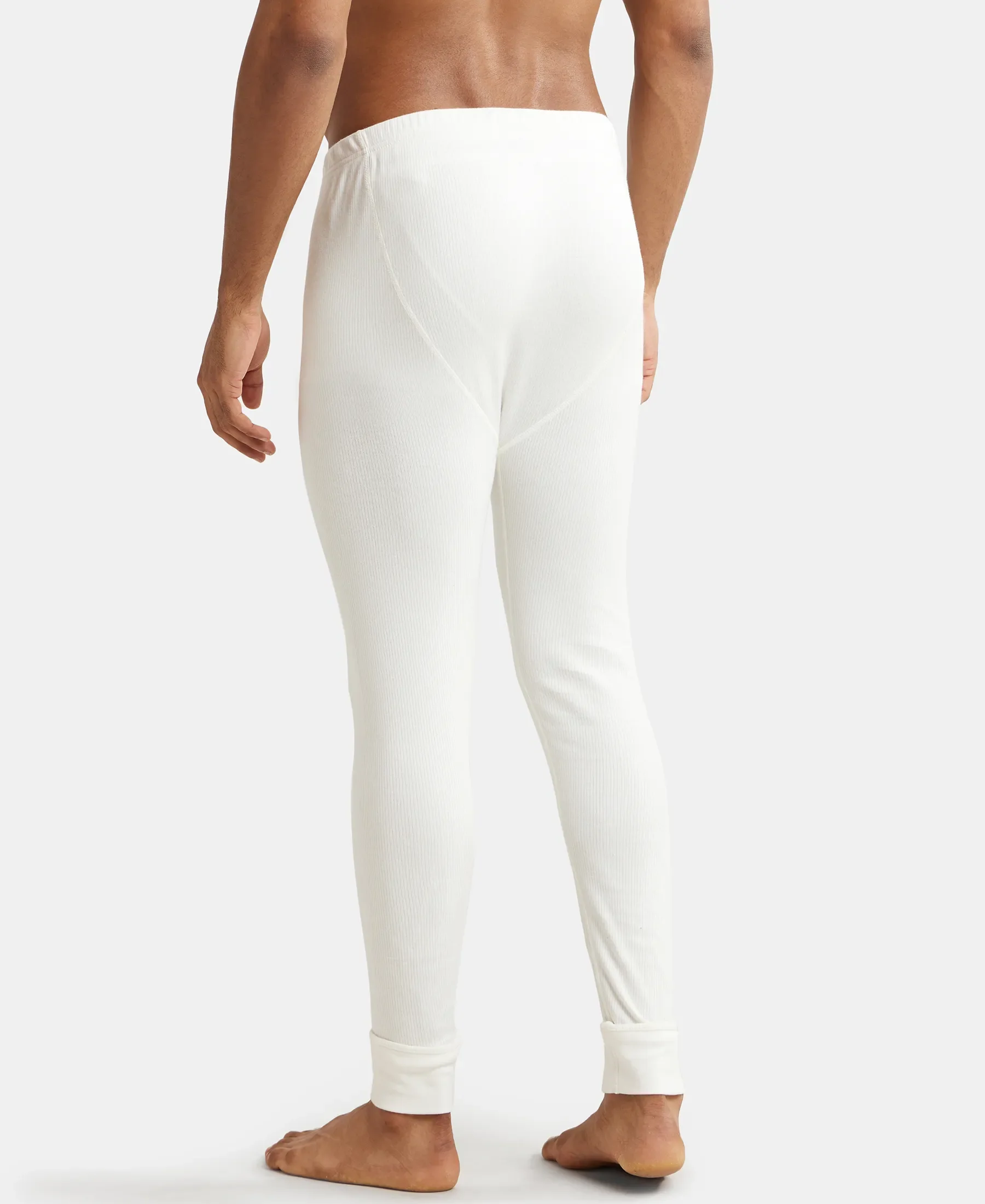 Extra Warmth Super Combed Cotton Rich Thermal Long Johns with StayWarm Technology - Off White - Image 3