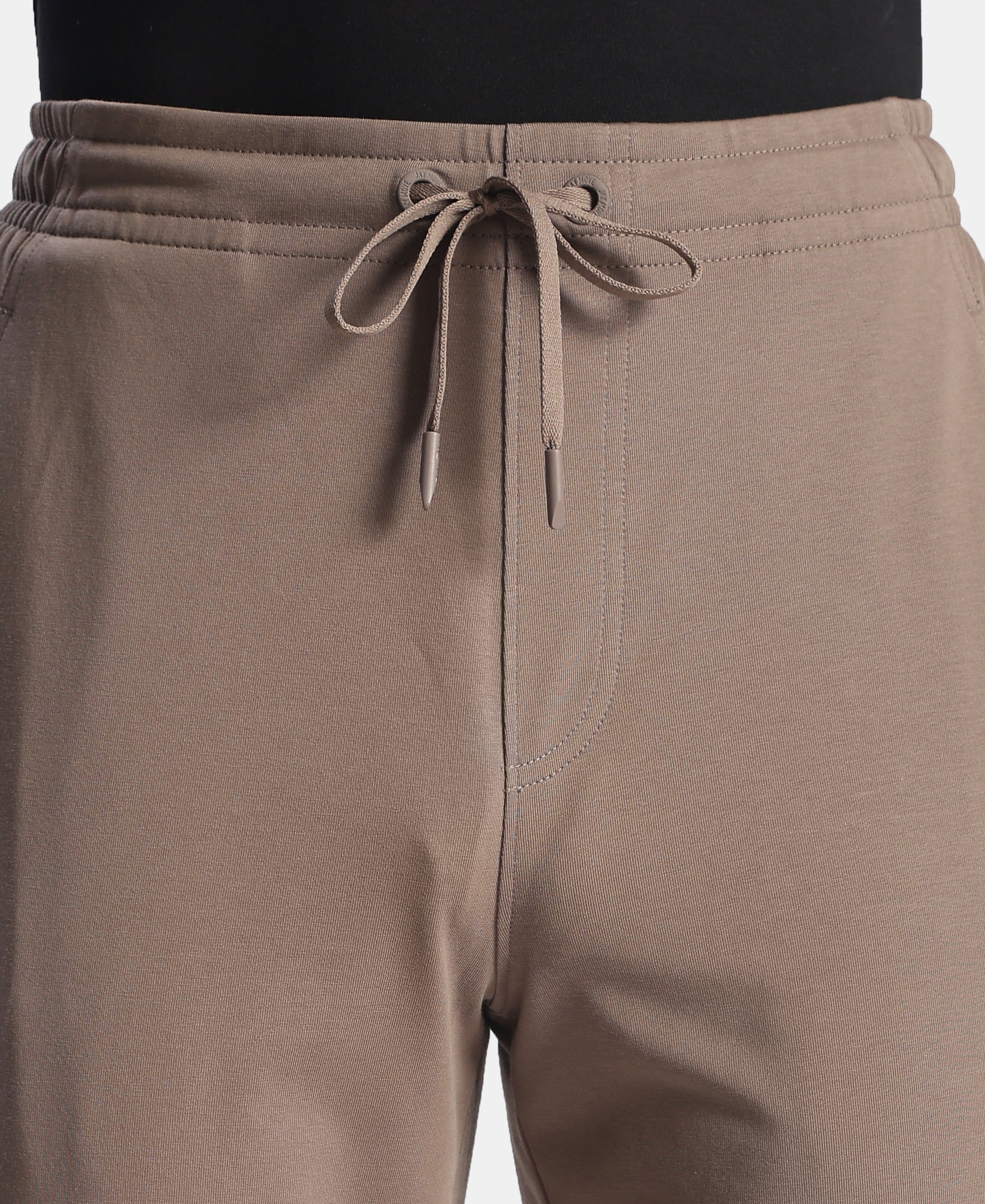 Super Combed Cotton Rich Trackpant with Pockets and StayFresh Treatment - Dark Khaki - Image 7
