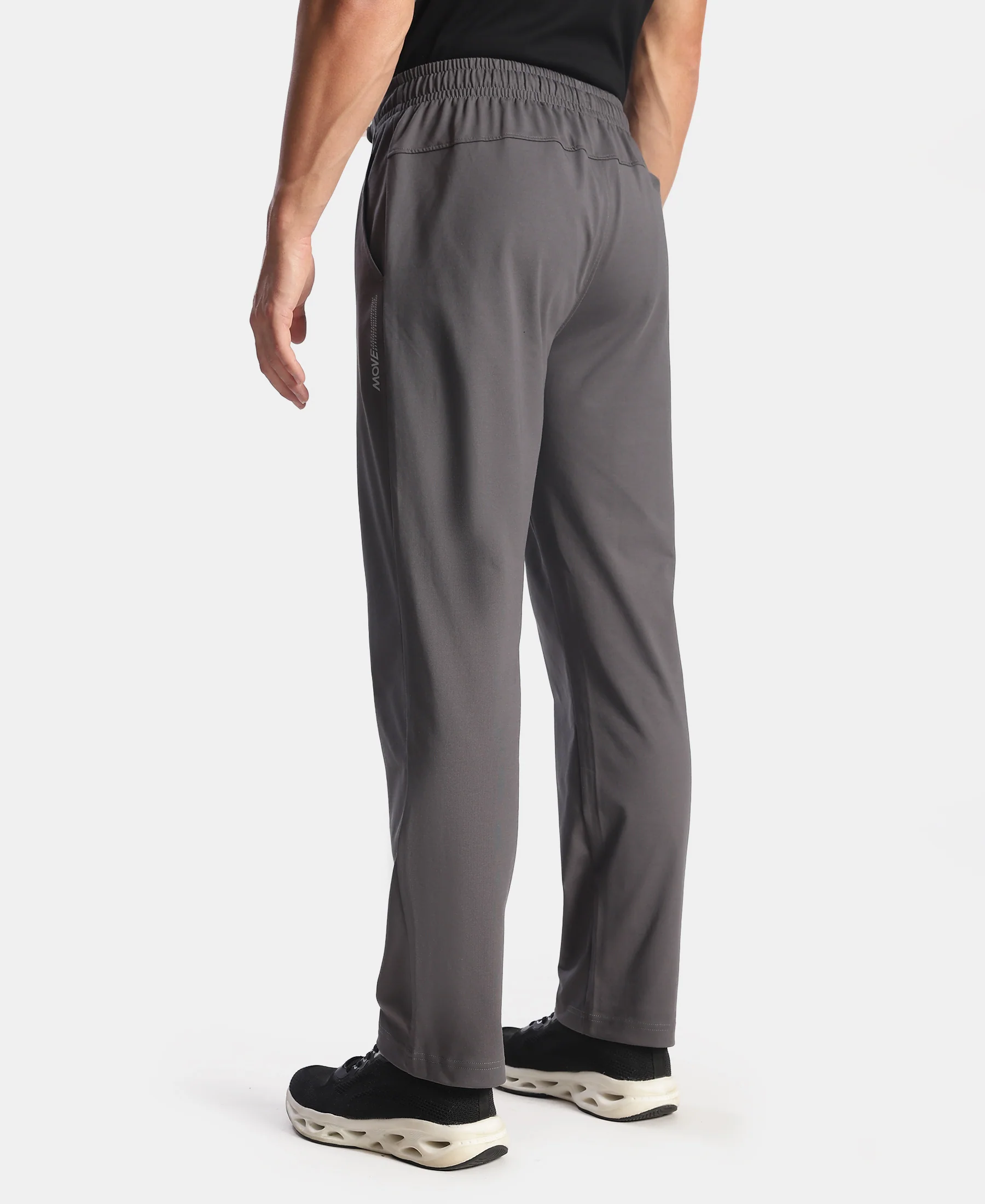 Super Combed Cotton Rich Trackpant with Pockets and StayFresh Treatment - Magnet - Image 3