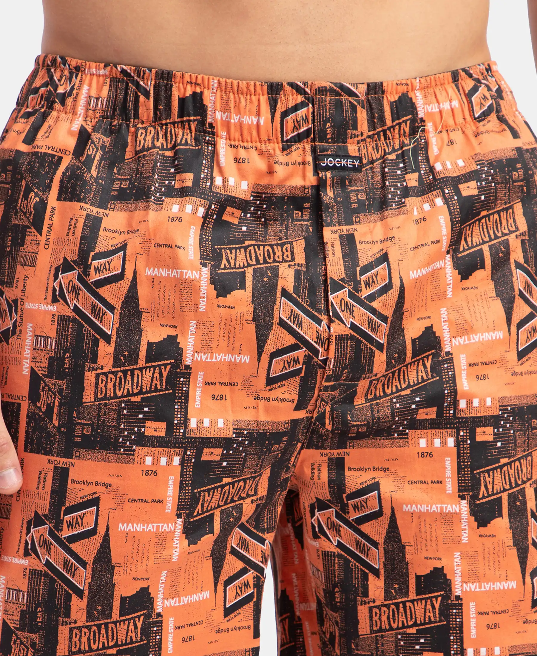 Super Combed Cotton Satin Weave Printed Boxer Shorts with Side Pocket - Flamingo - Image 8