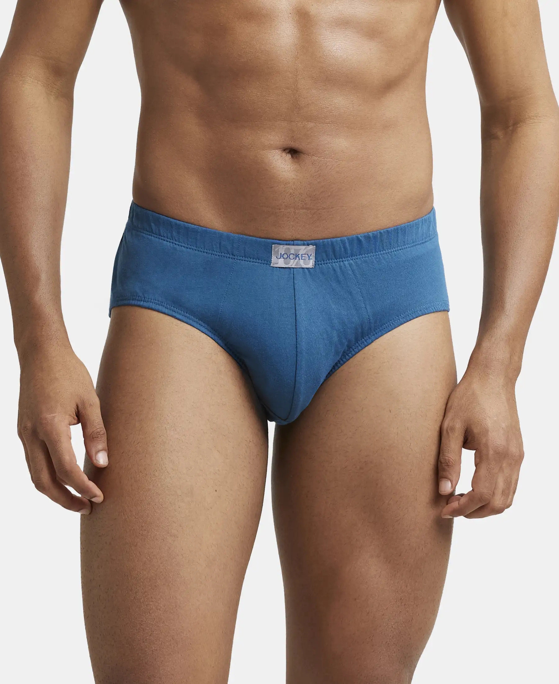 Super Combed Cotton Solid Brief with Ultrasoft Concealed Waistband - Seaport Teal (Pack of 3) - Image 7