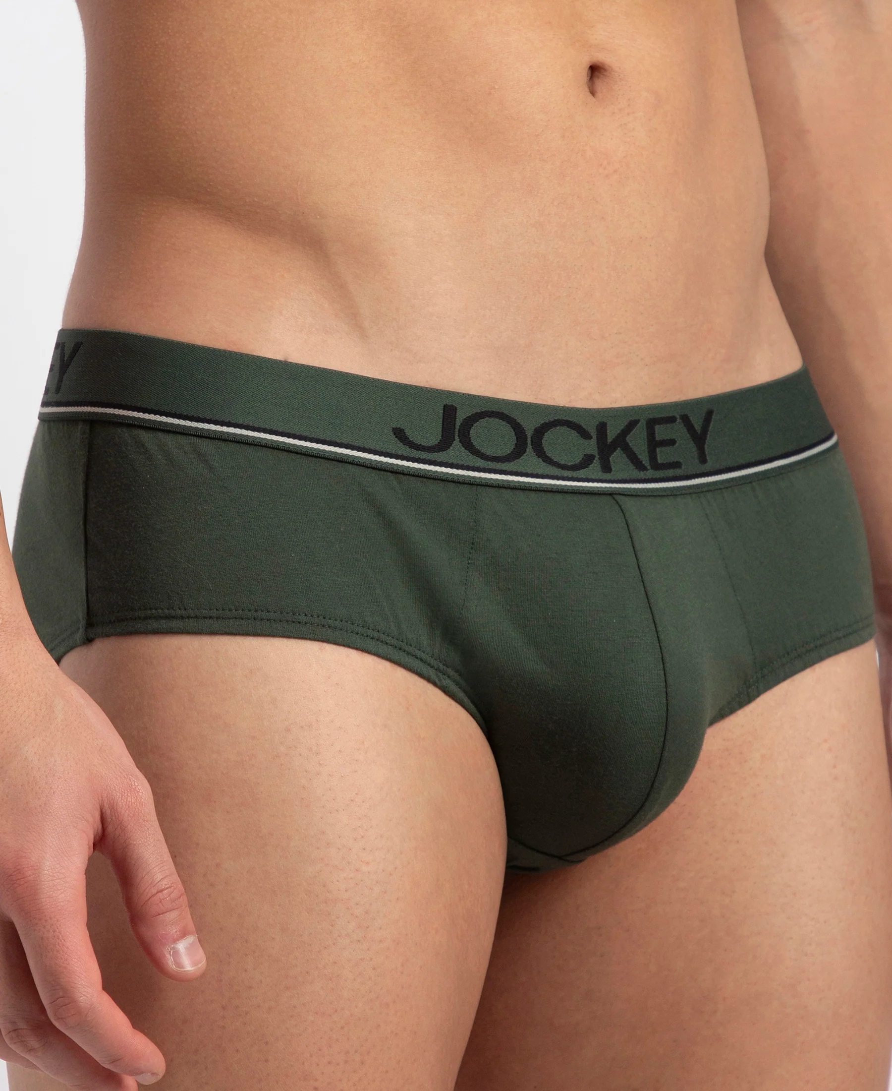 Super Combed Cotton Solid Brief with Ultrasoft Waistband - Deep Forest (Pack of 2) - Image 7