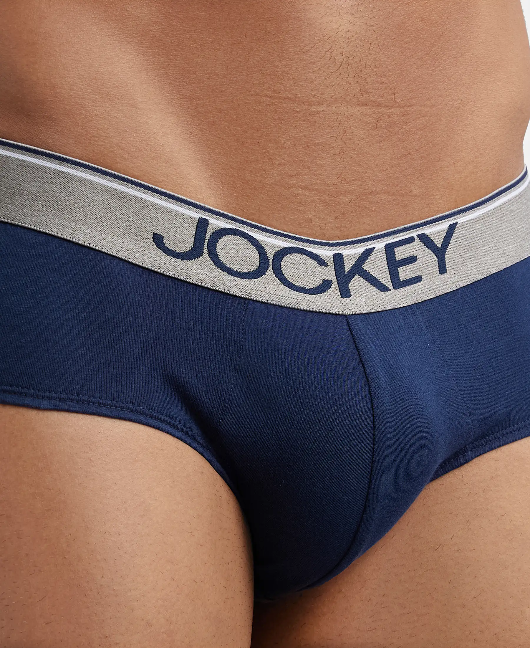 Super Combed Cotton Solid Brief with Ultrasoft Waistband - Deep Navy (Pack of 2) - Image 6