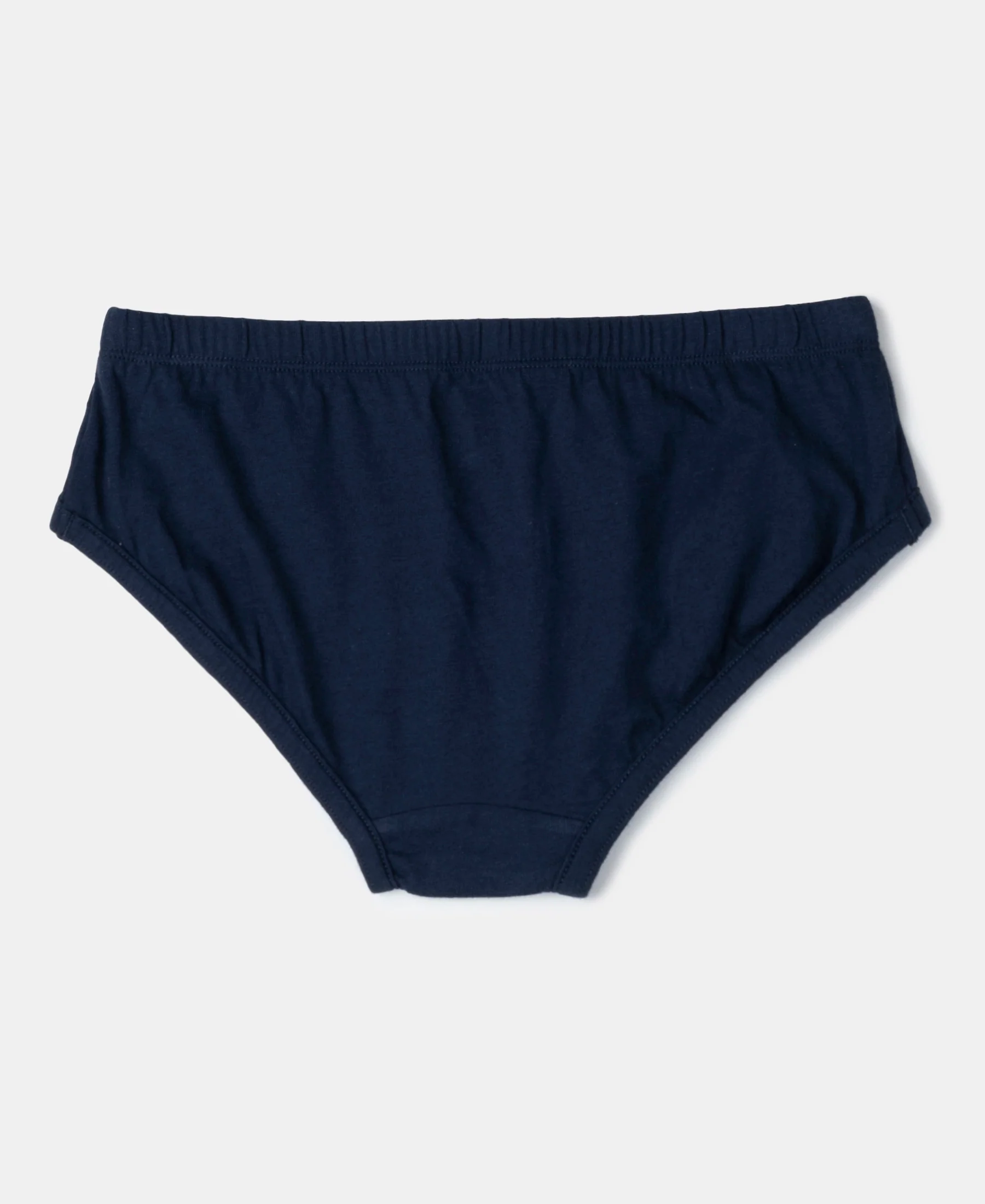 Super Combed Cotton Solid Brief with Ultrasoft Waistband - Mandarin Orange, Navy & Ocean Depth (Pack of 3) - Image 8