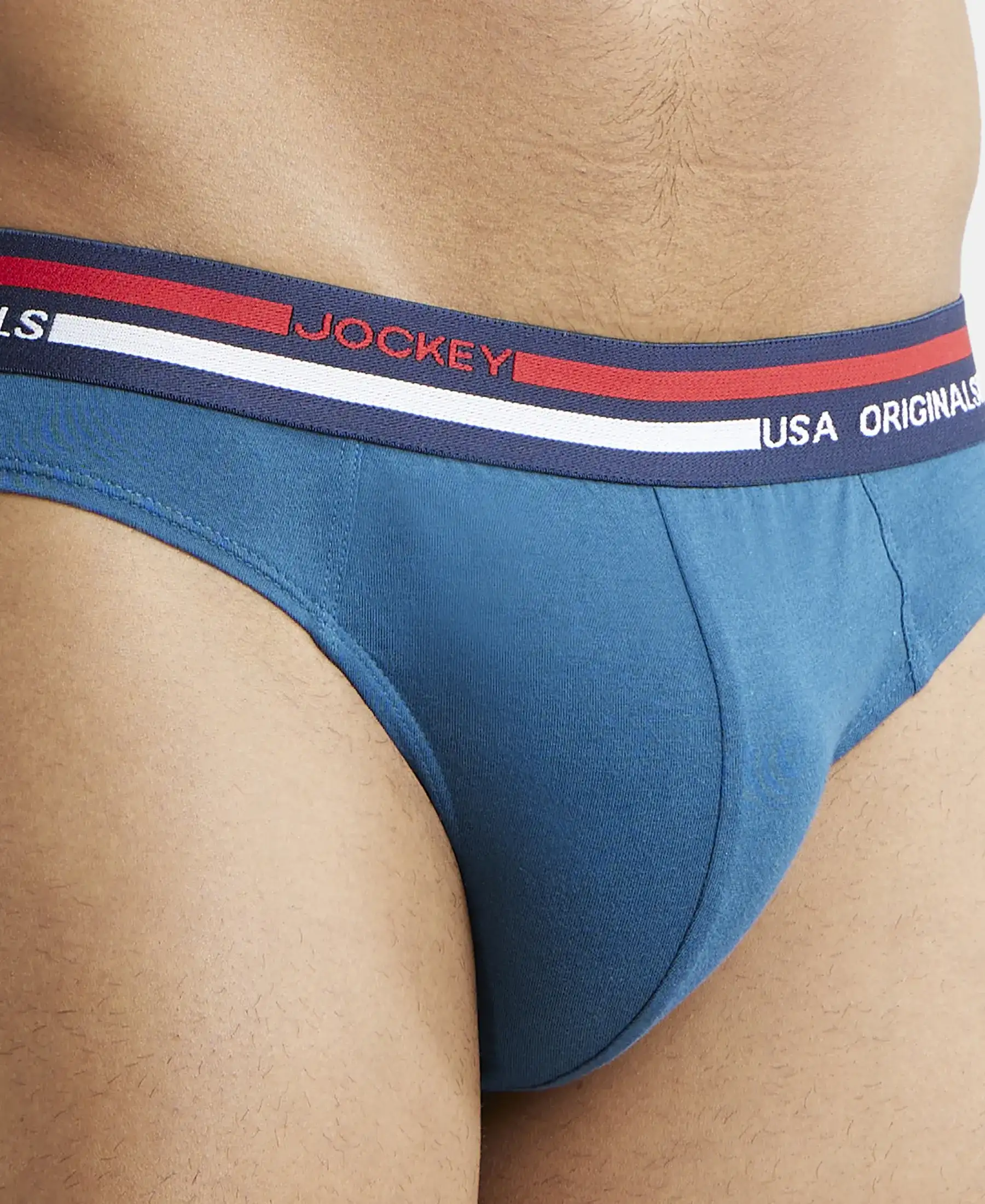 Super Combed Cotton Solid Brief with Ultrasoft Waistband - Seaport Teal (Pack of 2) - Image 6