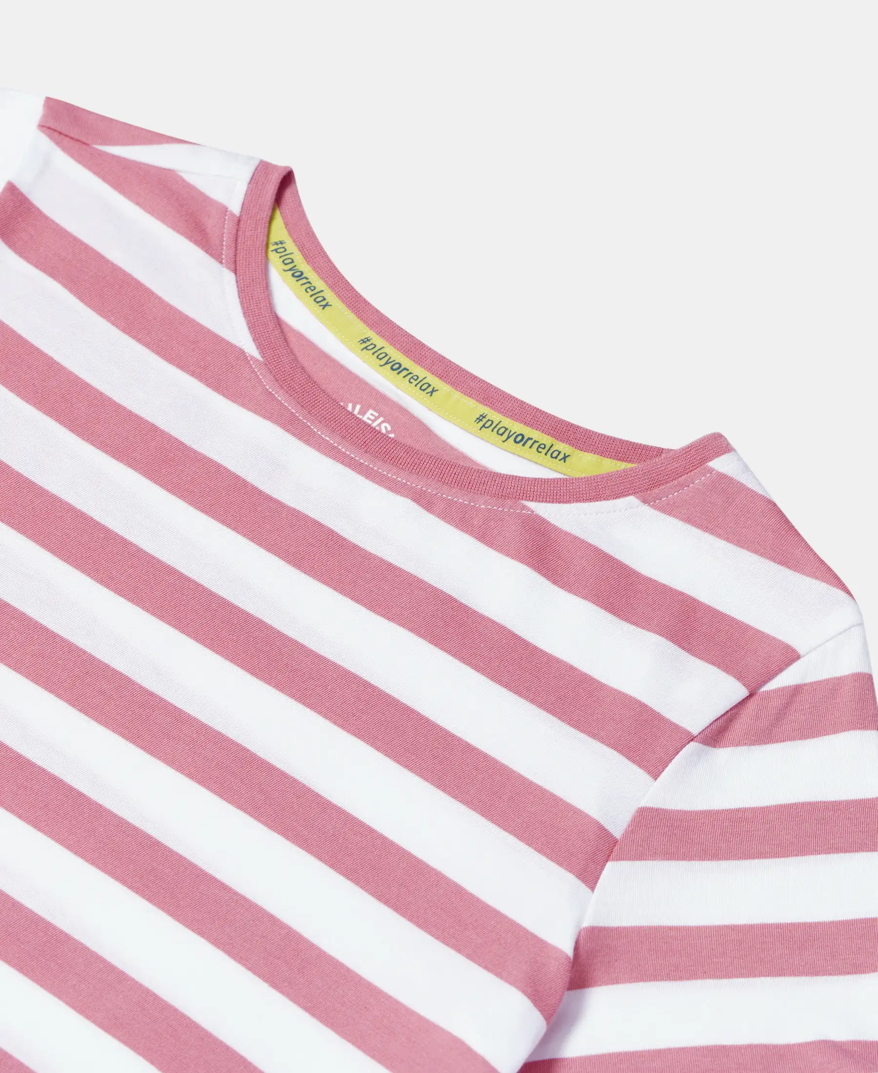 Girl's Super Combed Cotton Striped Dress - Brandied Apricot - Image 6
