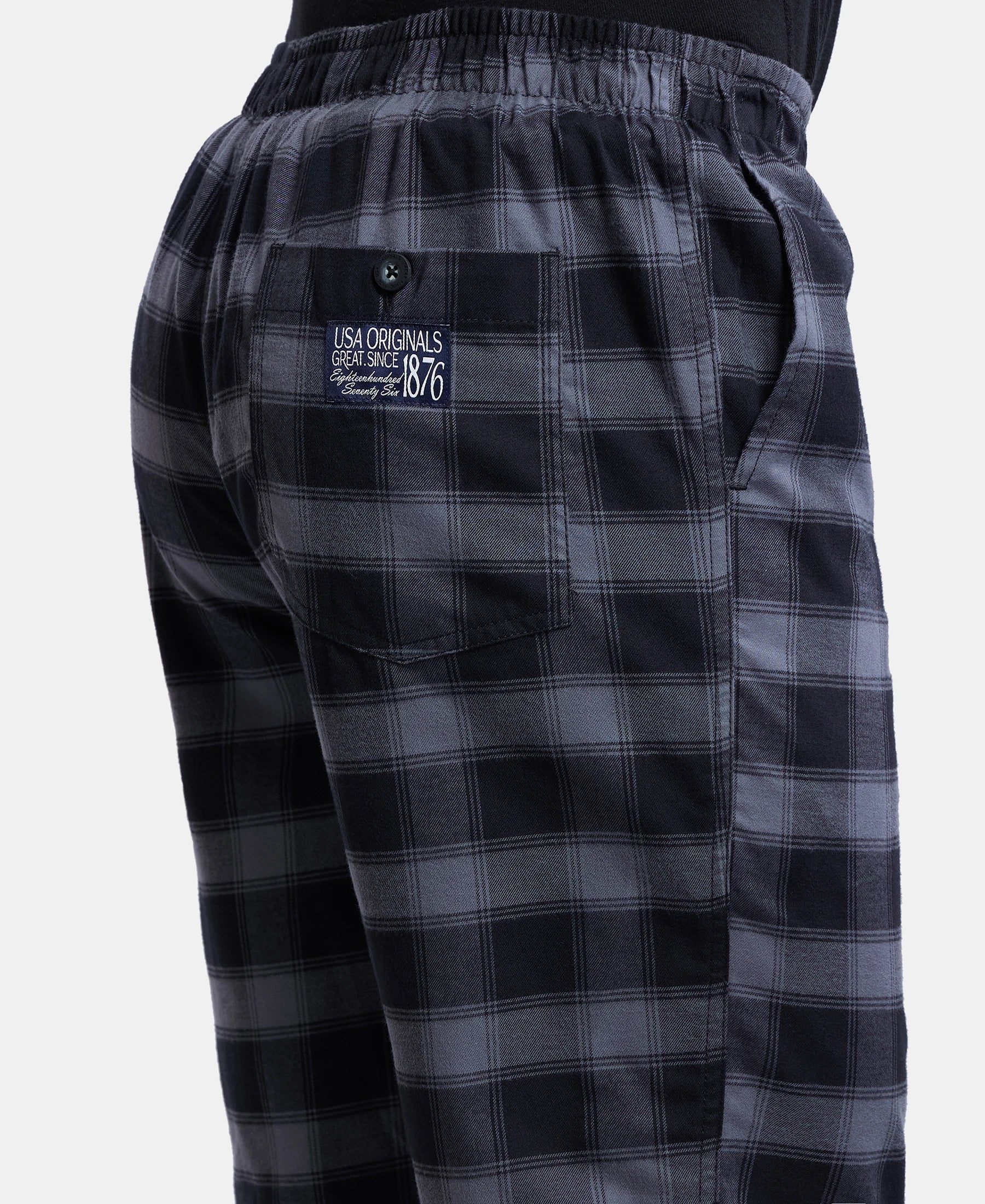 Super Combed Mercerized Cotton Woven Fabric Bermuda with Side Pockets - Charcoal & Black - Image 7
