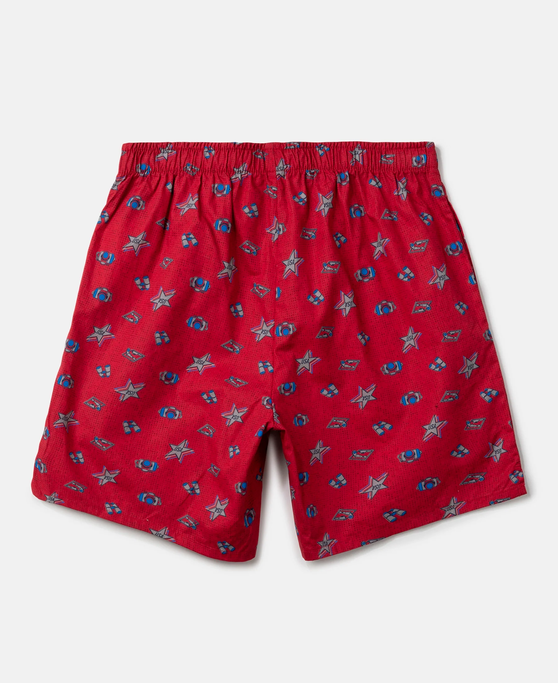 Super Combed Mercerized Cotton Woven Fabric Printed Boxer Shorts - Chili Pepper & Navy (Pack of 2) - Image 3