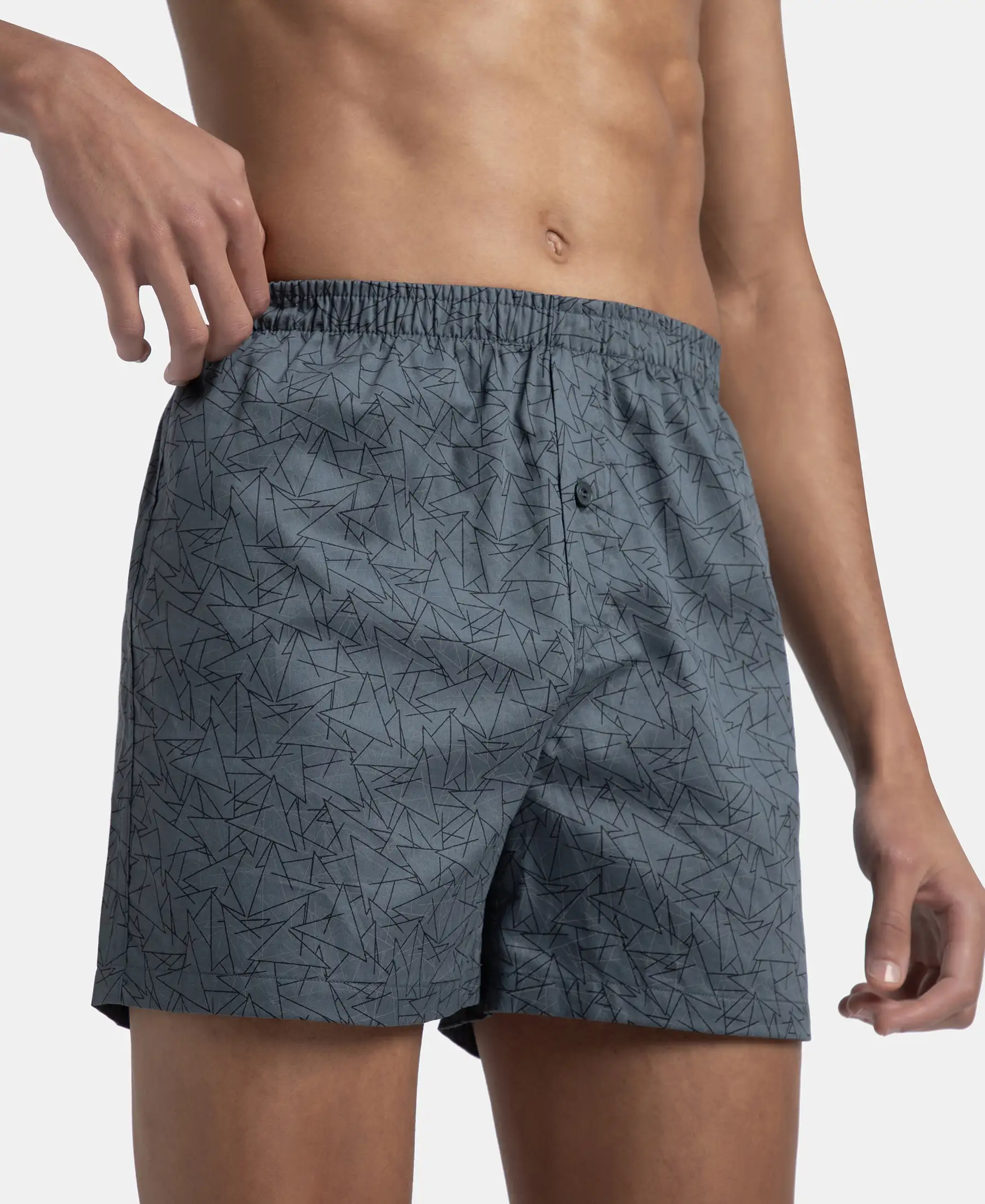 Super Combed Mercerized Cotton Woven Printed Inner Boxers with Ultrasoft and Durable Inner Waistband - Mauve Wine & Deep Slate (Pack of 2) - Image 11