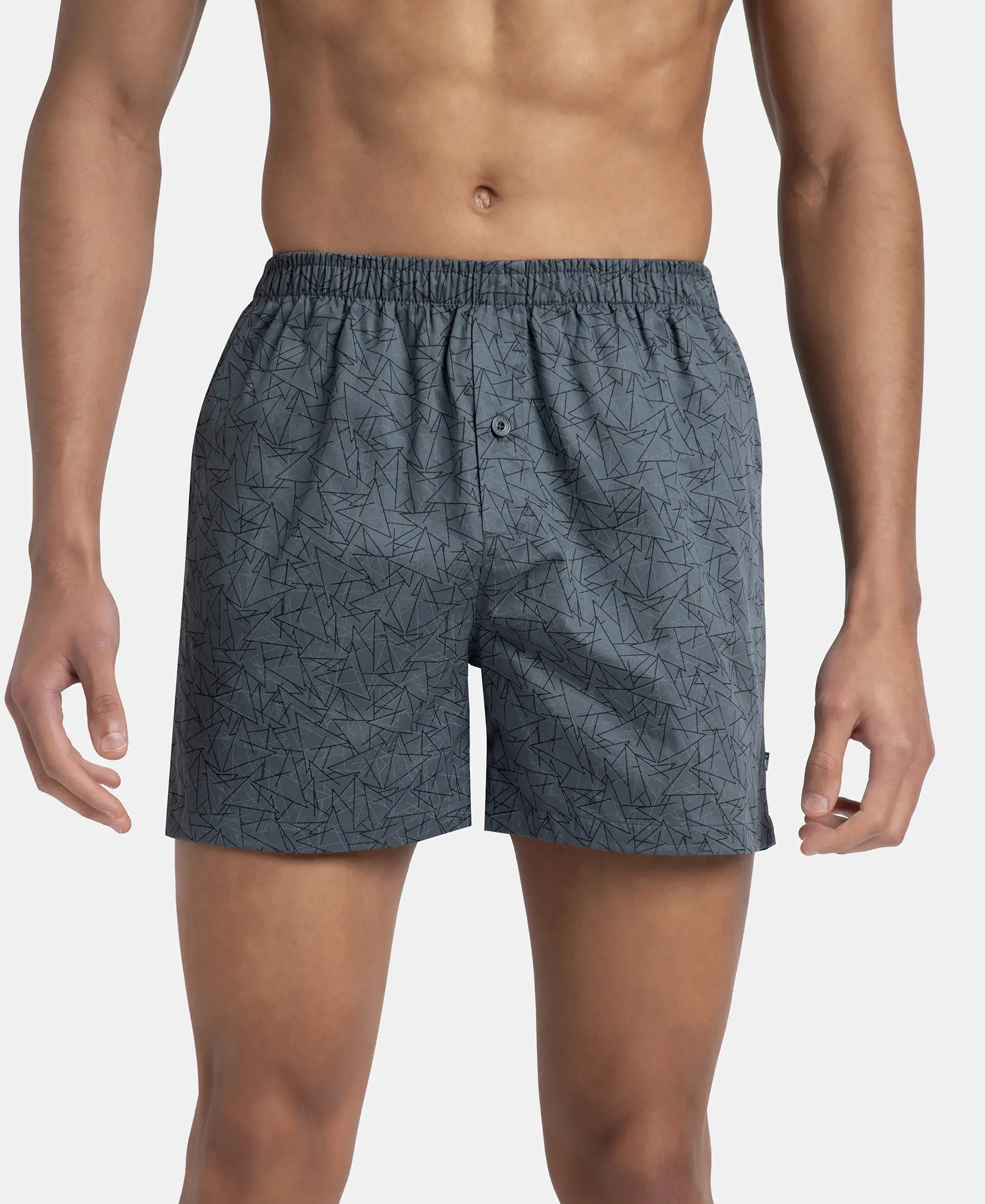 Super Combed Mercerized Cotton Woven Printed Inner Boxers with Ultrasoft and Durable Inner Waistband - Mauve Wine & Deep Slate (Pack of 2) - Image 2