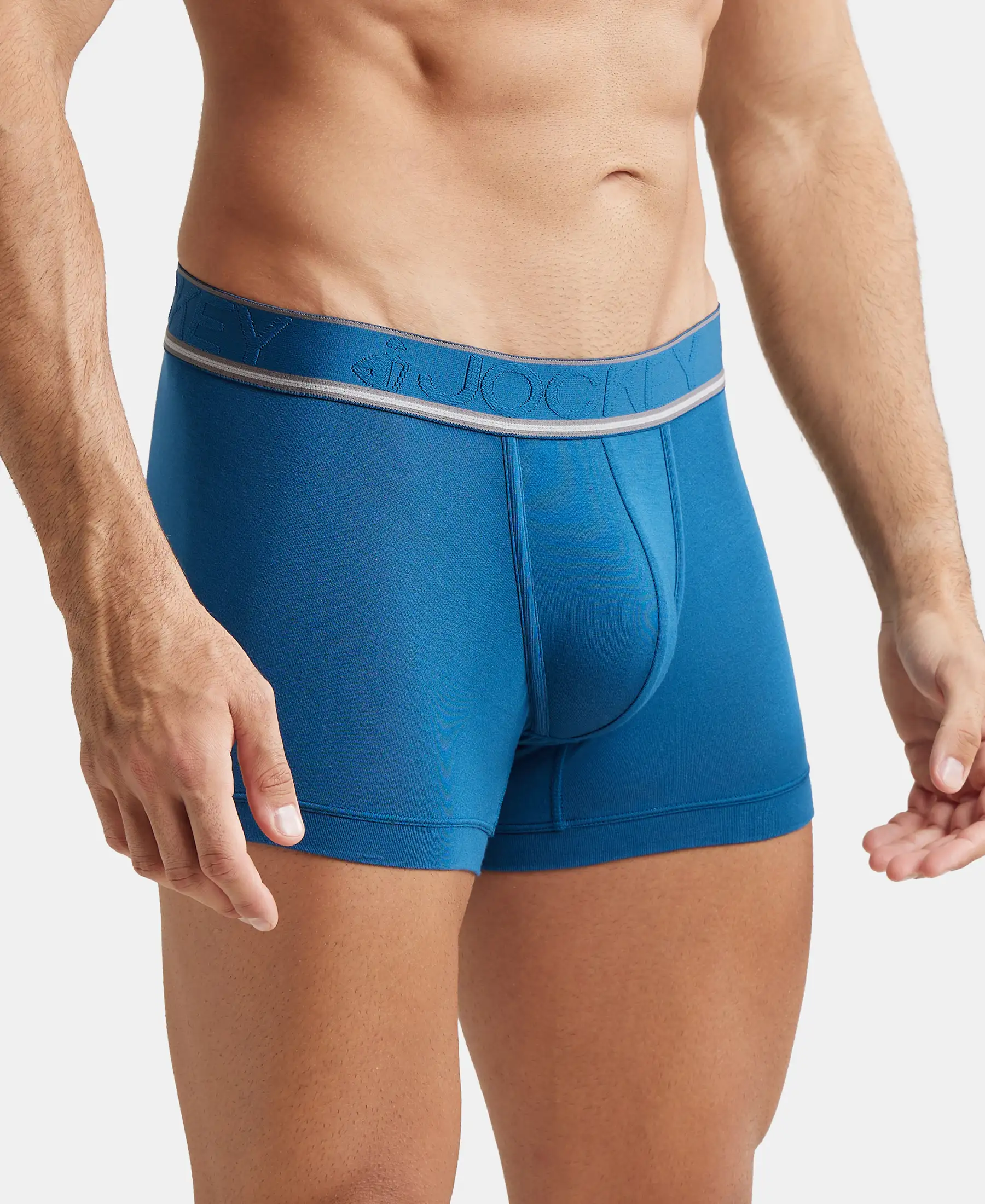 Tencel Micro Modal Elastane Stretch Solid Trunk with Natural StayFresh Properties - Poseidon - Image 2