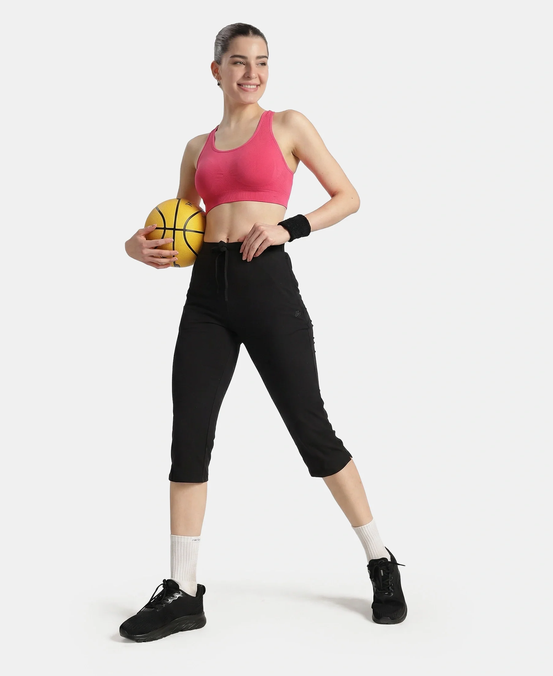 Wirefree Non Padded Micro Touch Nylon Elastane Full Coverage Reversible Active Bra With StayFresh Treatment - Ruby Melange - Image 8