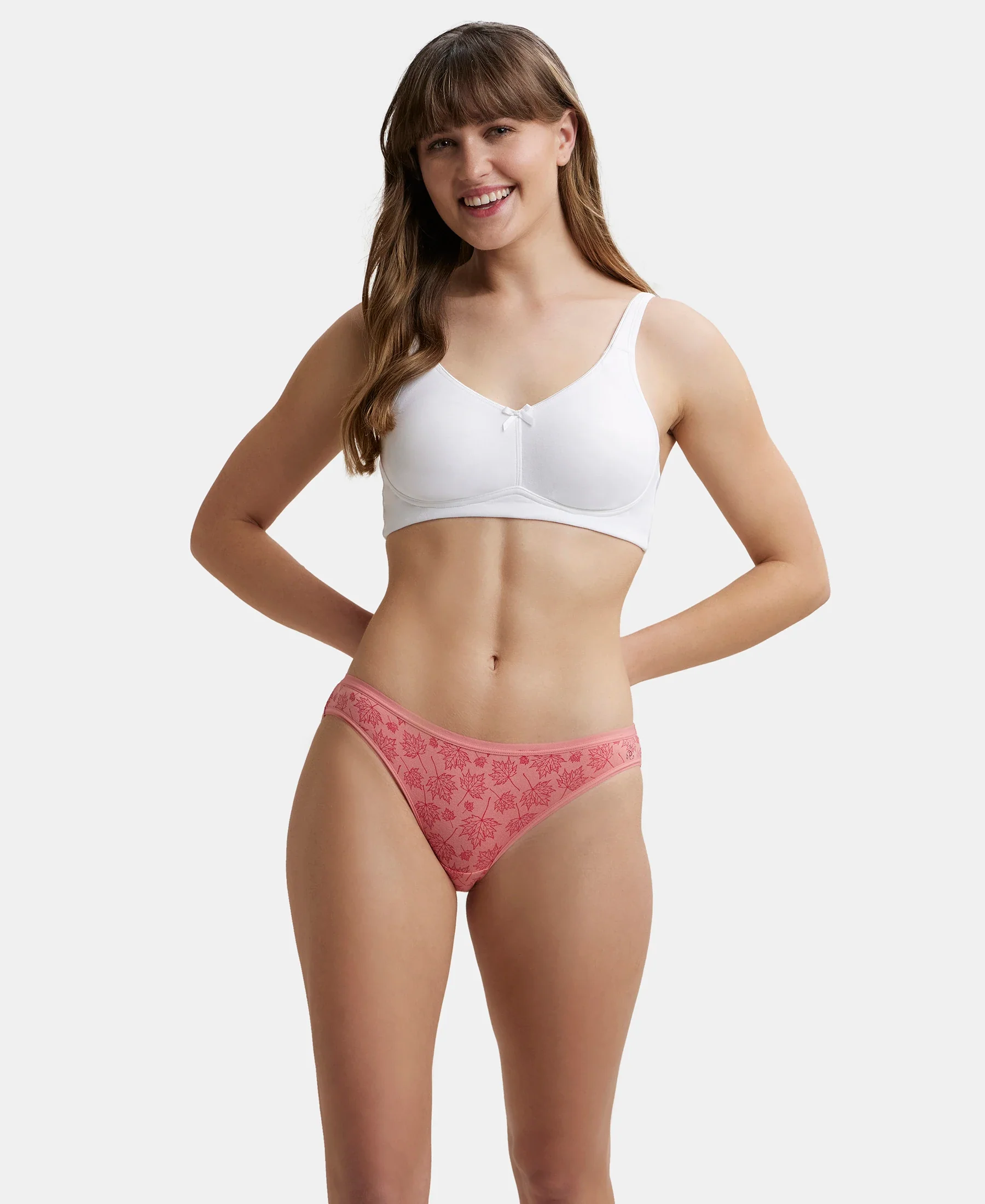 Wirefree Non Padded Plus Size Super Combed Cotton Elastane Stretch Full Coverage Everyday Bra with Concealed Shaper Panel - White - Image 7
